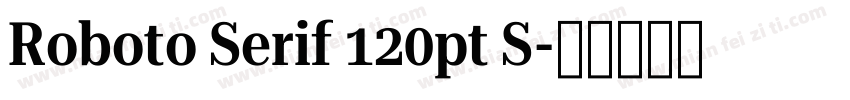 Roboto Serif 120pt S字体转换